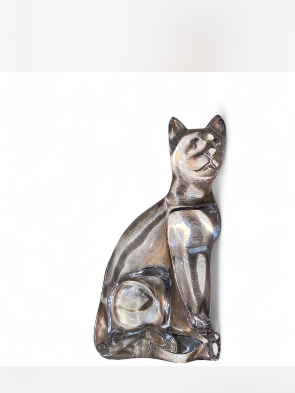 Glass Cat Figurine